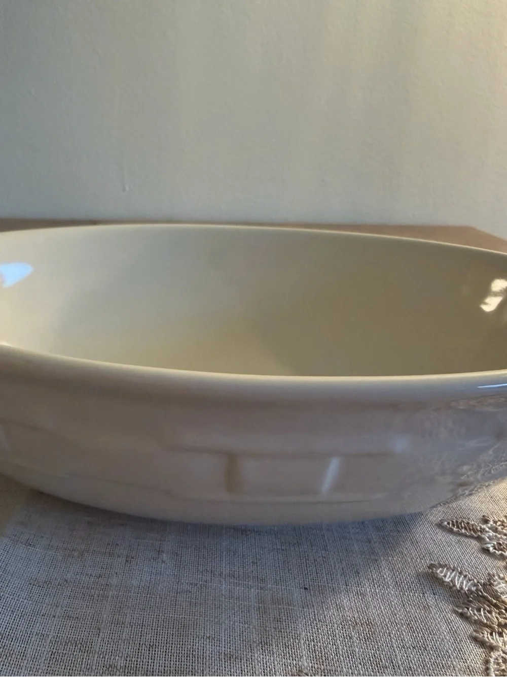 Two Longberger Pottery Pieces XL 4” Mug and  9” x 6.5” Cooking/Serving Bowl
